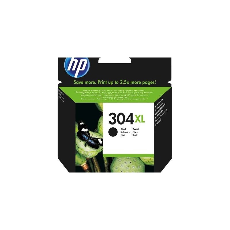 HP 304 XL Druckkopf mit Tinte schwarz (N9K08AE) HP 304 XL Druckkopf mit Tinte schwarz (N9K08AE)